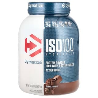ISO100® Hydrolyzed, 100% Whey Protein Isolate, Gourmet Chocolate, 3 lb (1.37 kg)