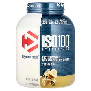 ISO100® Hydrolyzed, 100% Whey Protein Isolate, Gourmet Vanilla, 5 lb (2.3 kg)