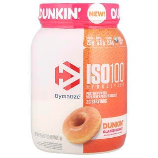 ISO100® Hydrolyzed, 100% Whey Protein Isolate, Dunkin® Glazed Donut, 1.34 lb (610 g)