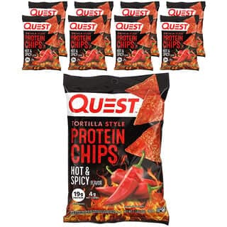 Tortilla Style Protein Chips, Hot & Spicy
