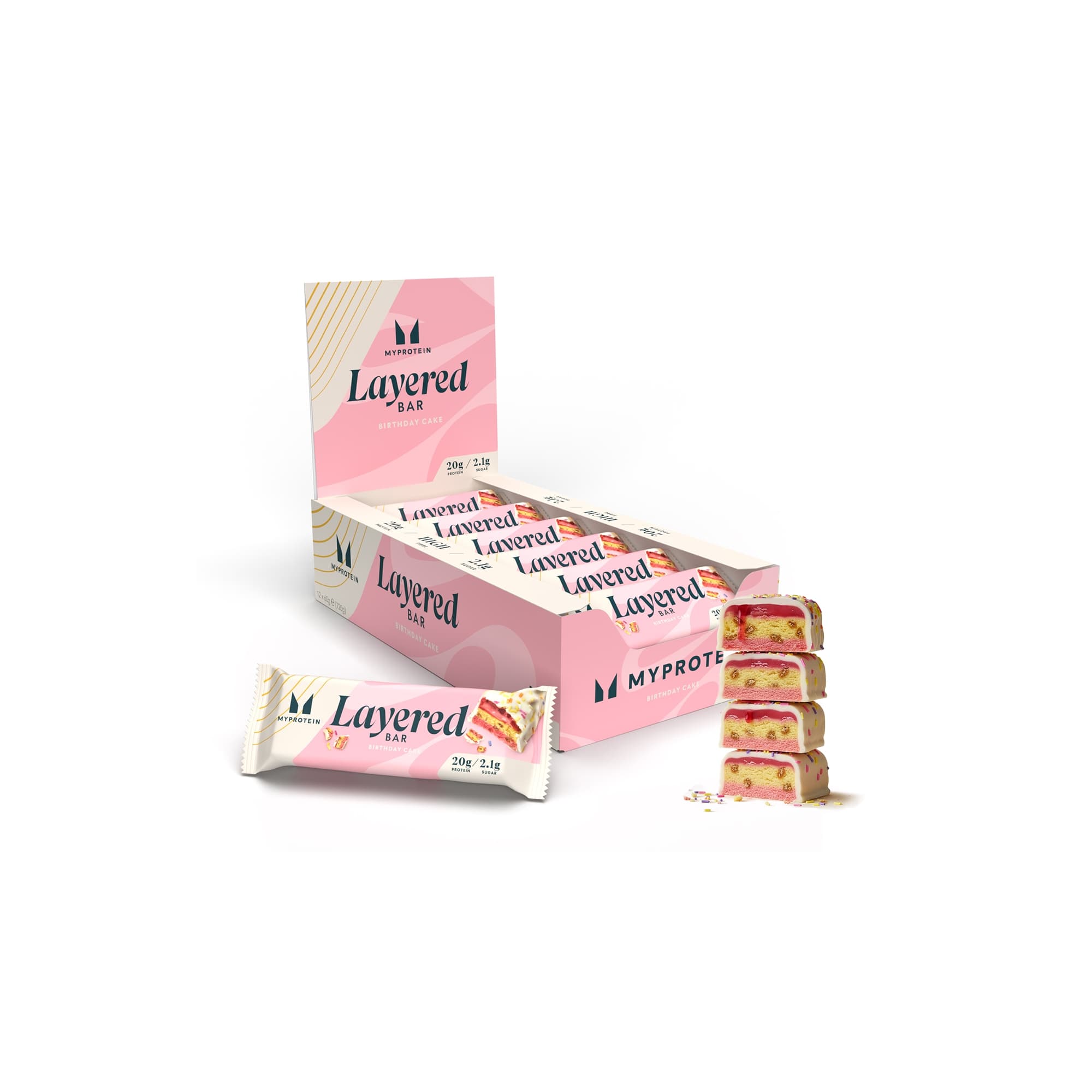 Myprotein Layered Bar (Birthday Cake)