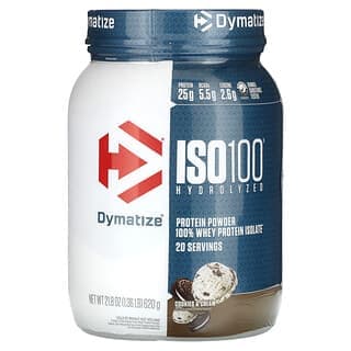 ISO100® Hydrolyzed, 100% Whey Protein Isolate, Cookies & Cream