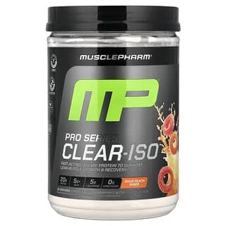 Pro Series Clear-ISO, Protein Powder Drink Mix, Sour Peach Rings