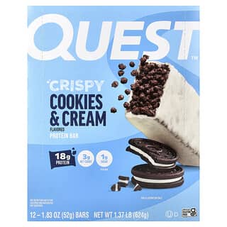 Quest Crispy Cookies & Cream Protein Bar