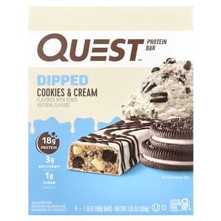 Protein Bar, Dipped, Cookies & Cream