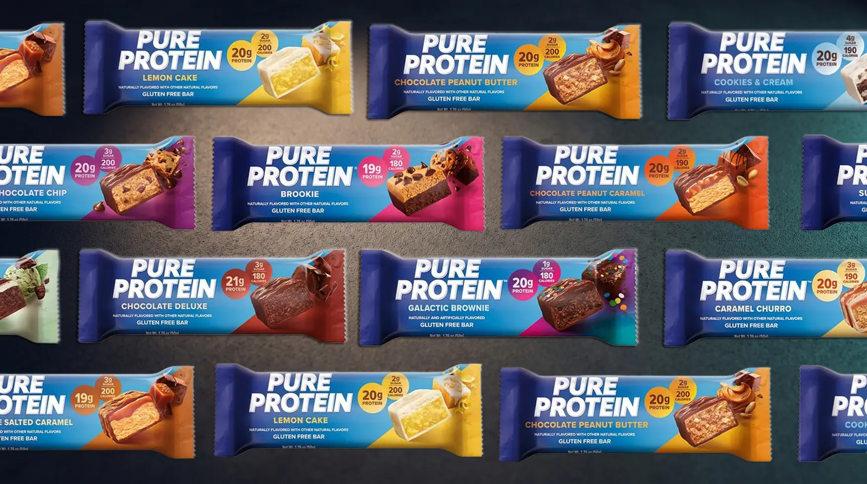 An arrangement protein bars