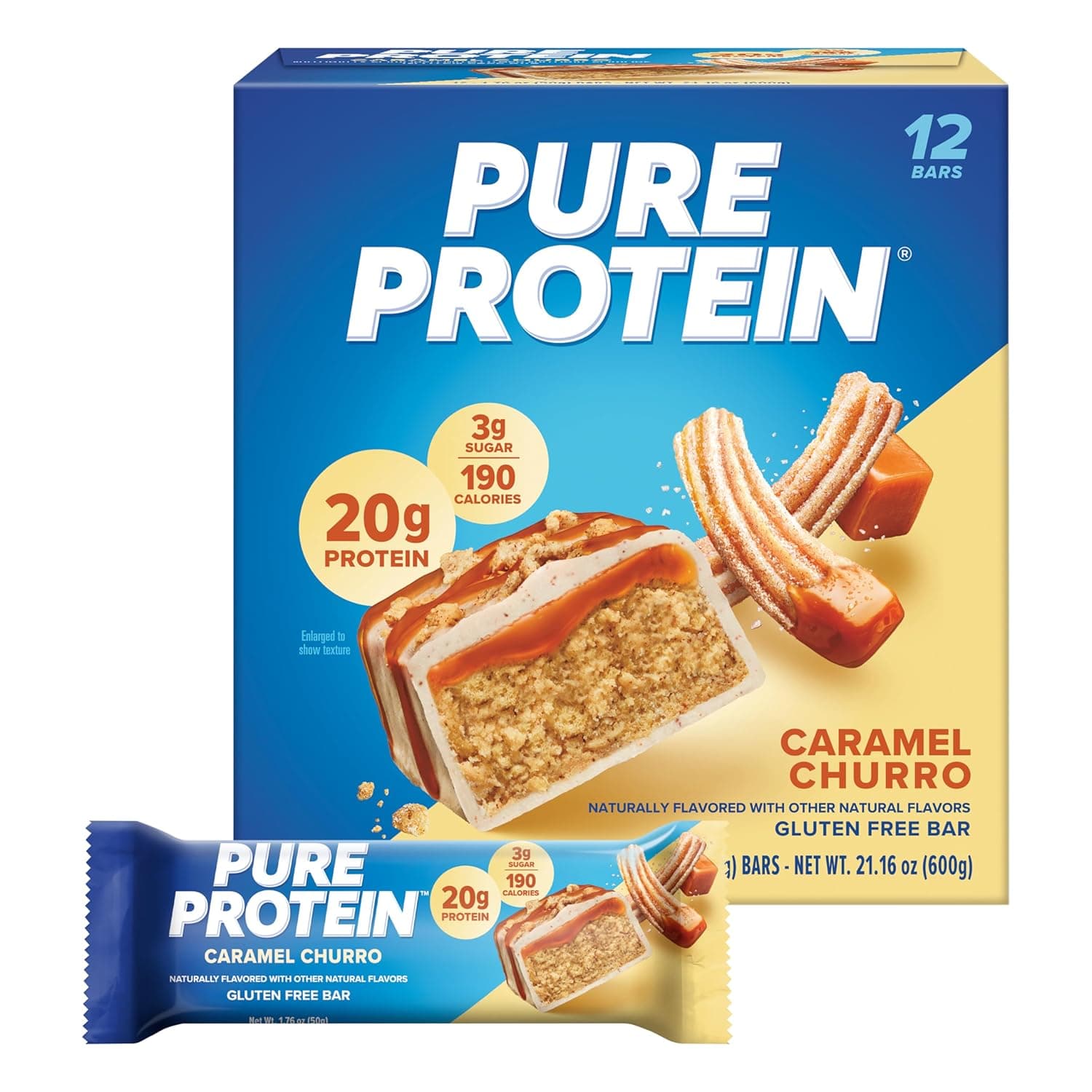 Pure Protein Bars (Caramel Churro)