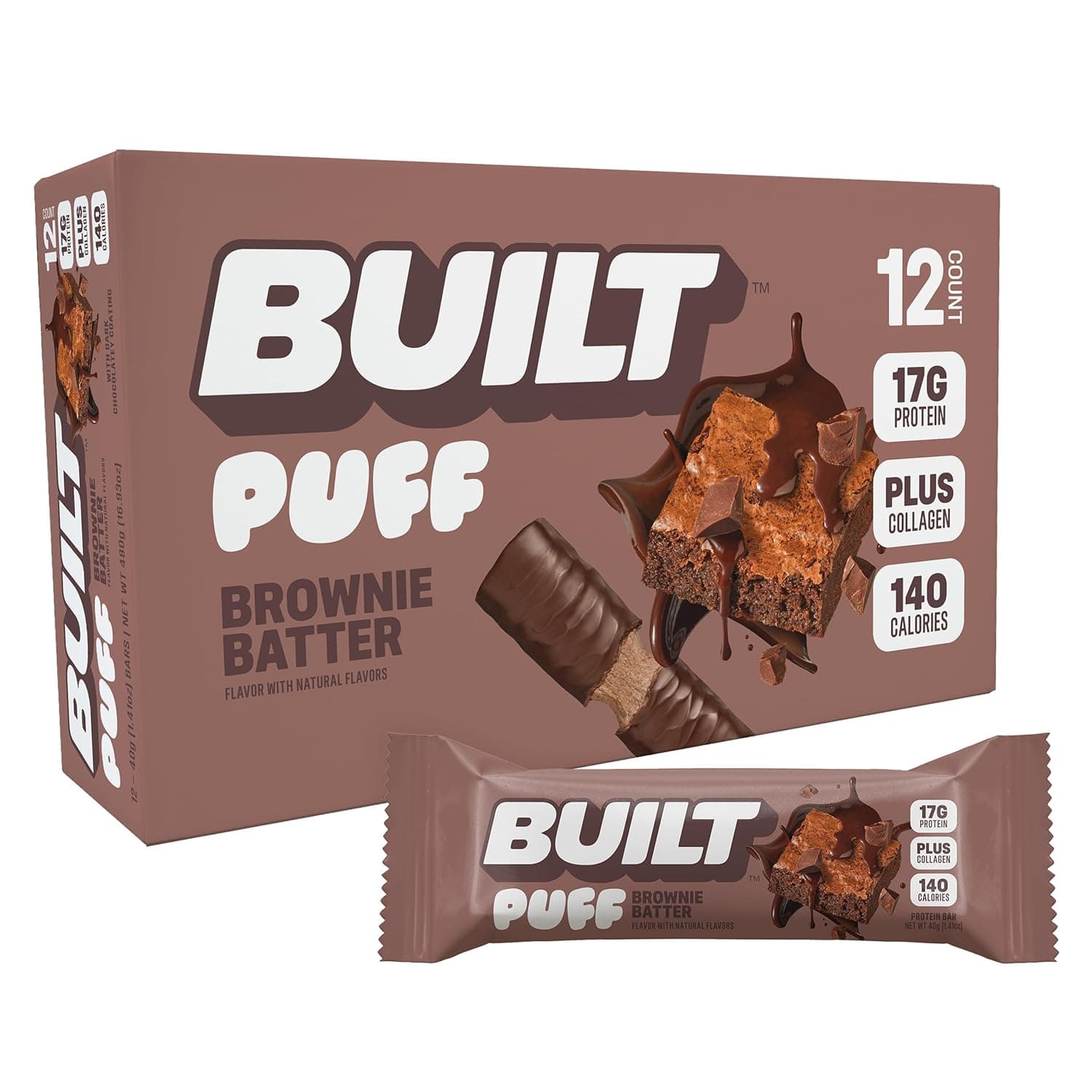 BUILT Bar Puff Protein Bars (Brownie Batter)